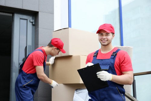 House movers loading furniture for a Dulwich home move