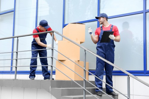 Removal team completing a detailed site risk check