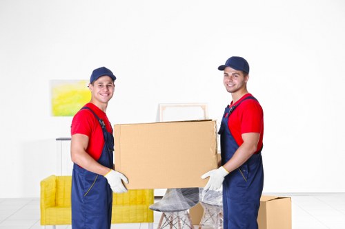 Packing and labelling office equipment for relocation