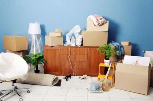 Office furniture transport during a Dulwich relocation