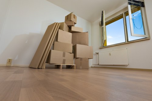 Dulwich Removals team preparing boxes and moving supplies for a local relocation
