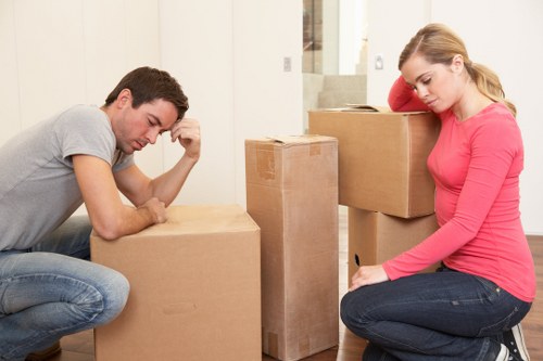 Business relocation team coordinating a move in South London