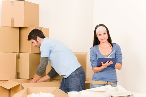 Packing and loading a removals van for a Dulwich relocation