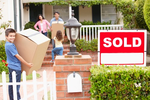 Careful labelling and organised moving boxes in Dulwich