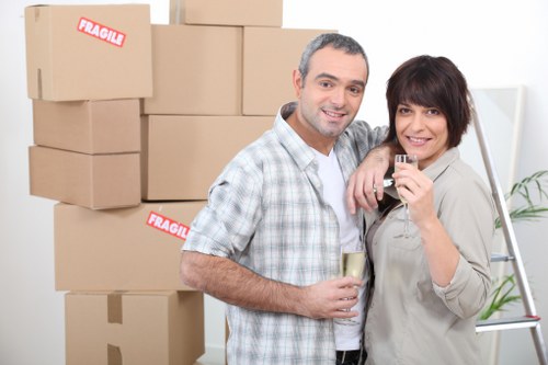 Moving desks and furniture during an office removal in Dulwich